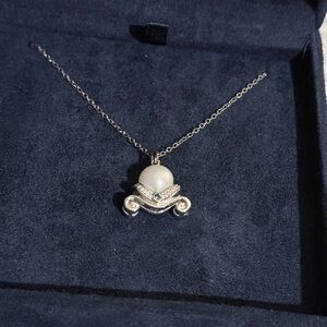 Enchanted Disney Cinderella Pearl sterling silver Necklace
